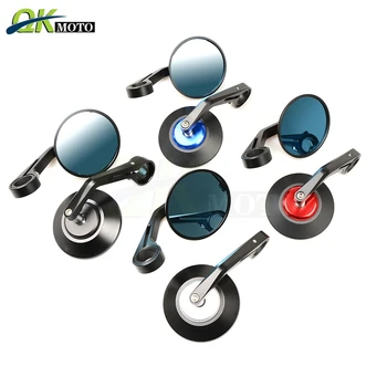 

For suzuki GSX R 750 Tirumph Cafe Racer Street Scrambler Speed Triple 955 1050 Universal Plastic Motorcycles Rearview Mirror
