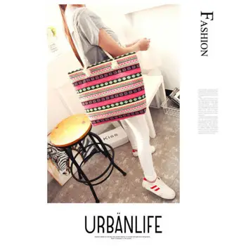 

Womens Canvas Black Handbag Shoulder Messenger Bag Satchel Tote Shopping Bags Ladies Printing Handbags