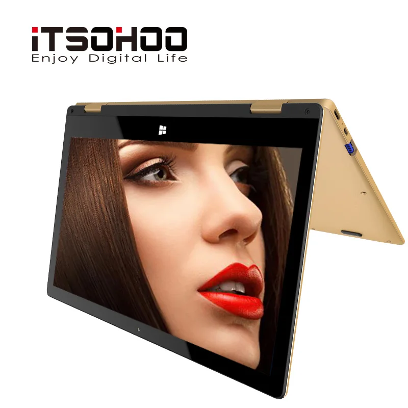  2 in 1 da 11.6 pollici Del Computer Portatile Convertibile Touch Screen IPS Mini Computer portatile