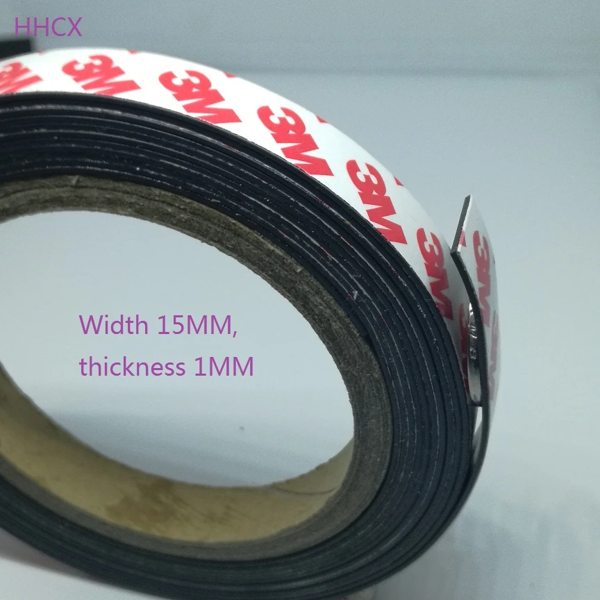 1 Meter Rubber 15*1 mm 3M Self Adhesive Flexible Strip