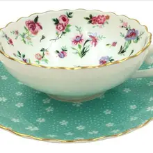 150 мл синий и цветок серия Китай фарфор кофе и чай наборы чашек и блюдца Элегантный женский любимый подарок матери