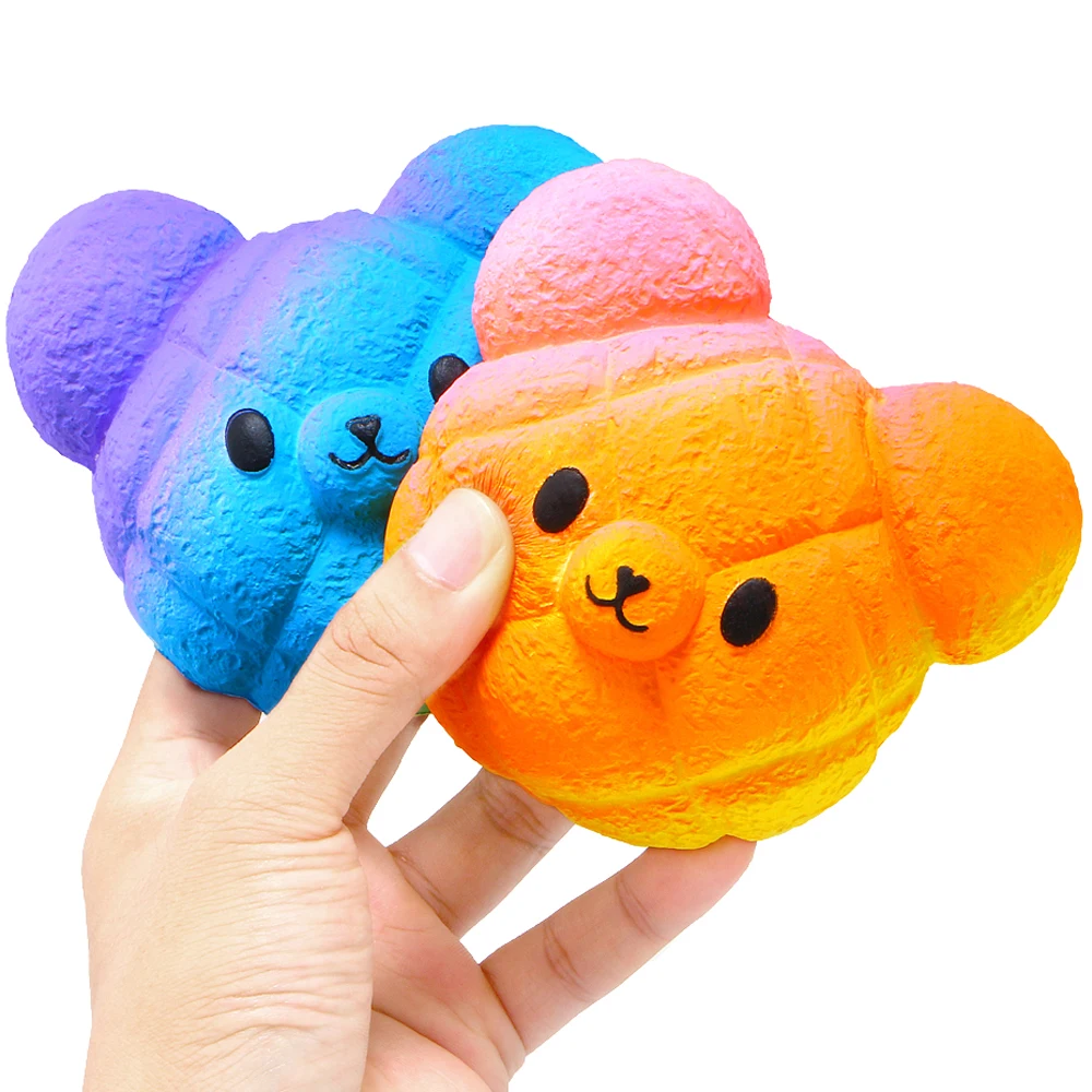 Kawaii Squeeze Игрушка Медведь Сжимаемый хлеб торт кальшиес крем ароматизированный