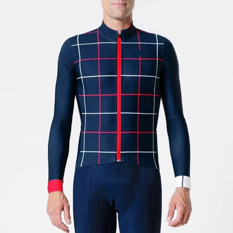 

2018 men's winter long-sleeved bicycle riding jersey winter cashmere warm uci team competition sports jersey cycling long jersey