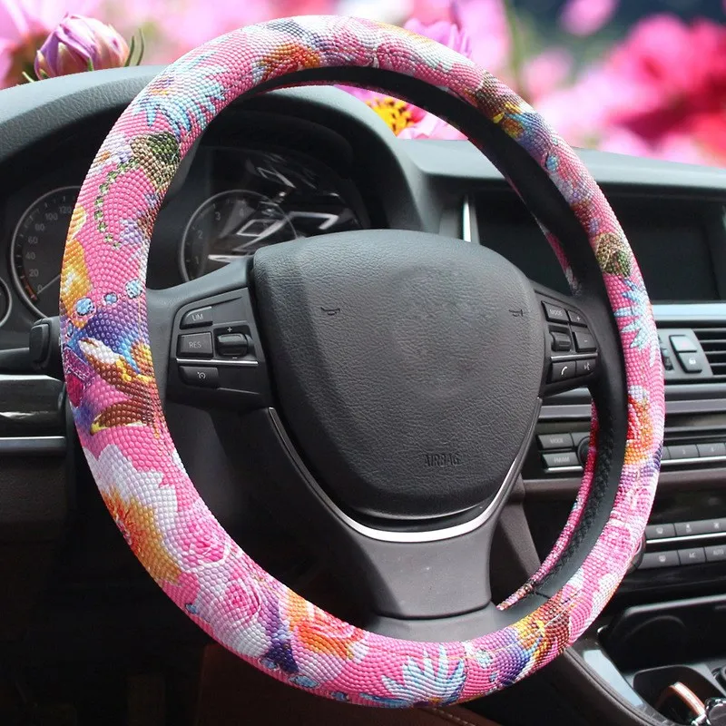 38 см/15 дюймов для авто COROLLA EX мультфильм зима Fiat рулевого колеса чехол ROHENS теплые