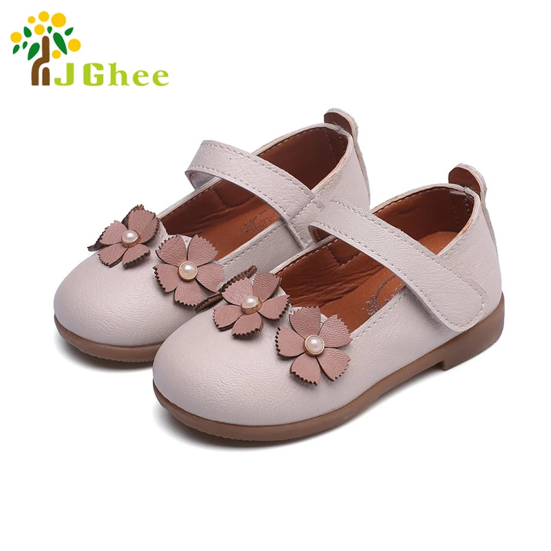 

Baby Girl Toddler Kids Shoes PU Leather Soft Princess Floral Girls Shoes Children Flat Loafers Flowers Size 21-36 Party