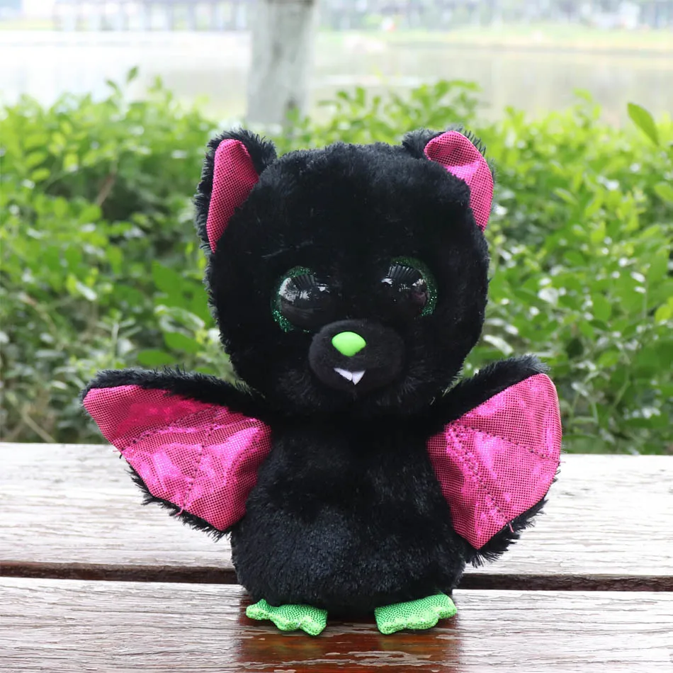 Ty Beanie Boos серый Кот плюшевая кукла девочка подарок на день рождения Единорог Сова собака лиса 15 см большие глаза Плюшевые животные и плюшевая кукла