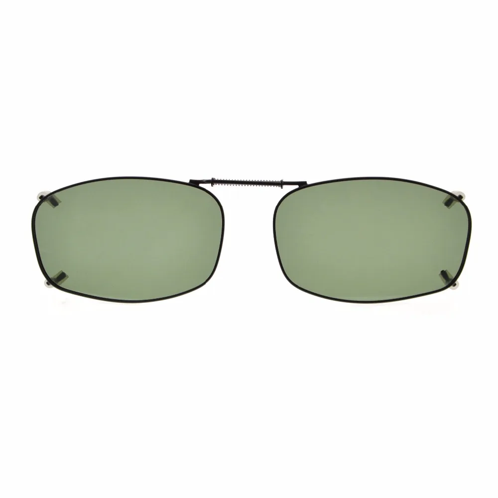 

C68 Eyekepper Metal Frame Rim Polarized Lens Clip On Sunglasses 54*34MM