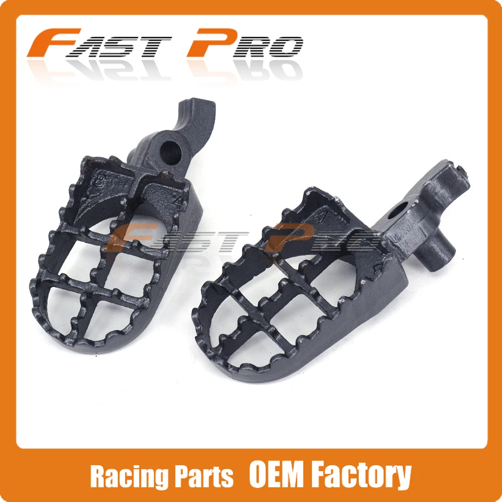 Steel MX Wide Foot Pegs Rests Pedals For Honda CR125 CR250 2000 2001