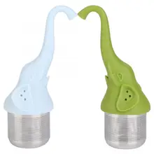 Силиконовый ситечко для чая из нержавеющей стали в форме слона для домашнего кухонного гаджета