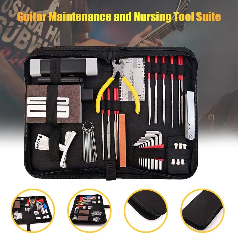 

Newly Practical Guitars Repairing Maintenance Kit Luthier Tools Set for Violin Ukulele BFE88
