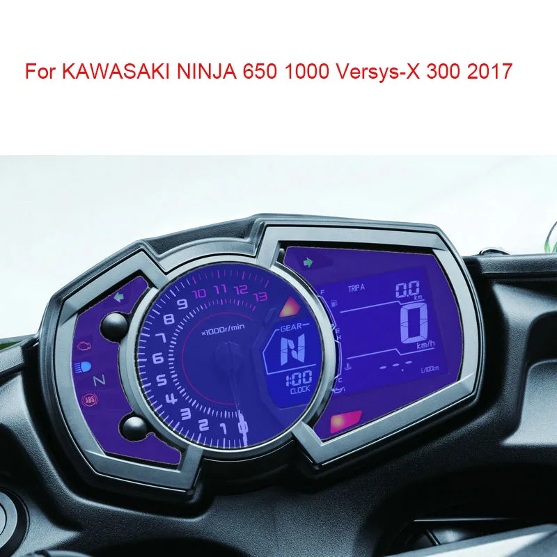 

for KAWASAKI NINJA 650 1000 Versys-X 300 2017 Film Speedo Meter Screen Cluster Scratch Protection Instrument Dashboard Shield