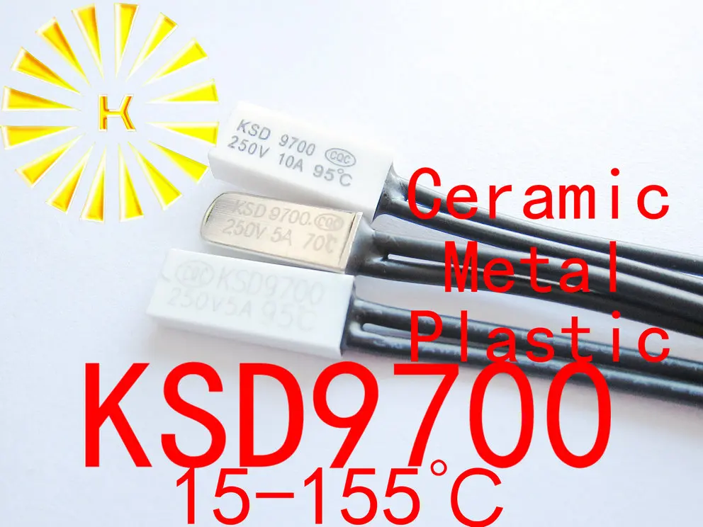 KSD9700 металлический пластиковый керамический 15-155 градусов датчик контроля