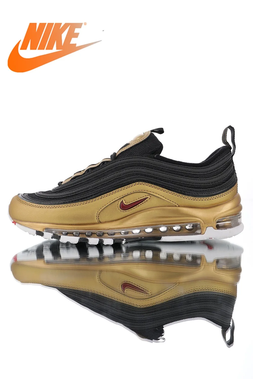 

Original Authentic Nike Air Max 97 QS 2017 RELEASE Men's Running Shoes Fashion Outdoor Sports Comfortable and Durable AT5458-002