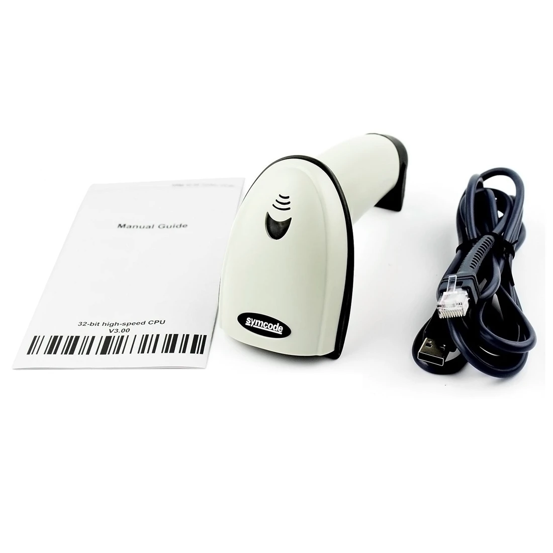 Symcode usb السلكية يده الباركود ماسحة ليزر قارئ الأبيض Symcode usb السلكية يده الباركود ماسحة ليزر قارئ الأبيض