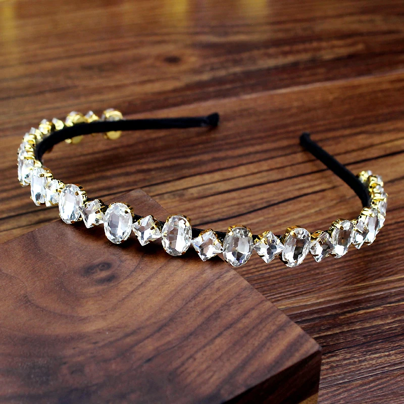 Bing Party Hair Jewelry Crystal Stone Hairbands Rhinestone Diamante Headbands For Women jewelry accessories hair accessory