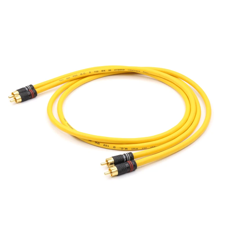 One Pair 5M DIY Van Den Hul VDH RCA Interconnect Cable hifi audio rca