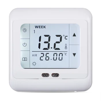 

C07.H1 S Digital Touch Screen LCD Display Thermostat Temperature Controller Floor Heating Room White Backlight Floor Themostat