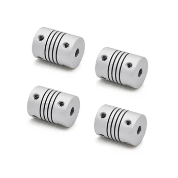 4pcs 5x8mm CNC router stepper Motor Jaw Shaft Coupler Flexible Coupling OD 19x25mm for DIY mini cnc milling machine gnd coupling stepper motor gnd d40 l50 hole mini 6mm max 24mm plum jaw shaped clamp shaft coupler for servo motor