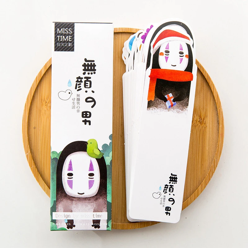 30pcsbox cute cartoon anime bookmark japanese style
