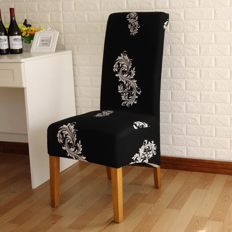 Lellen 4/5/6 قطع طويلة عودة غطاء مقعد المطبوعة كرسي زفاف يغطي الطعام fundas الفقرة sillas زينة عيد الميلاد ل المنزل Lellen 4/5/6 قطع طويلة عودة غطاء مقعد المطبوعة كرسي زفاف يغطي الطعام fundas الفقرة sillas زينة عيد الميلاد ل المنزل