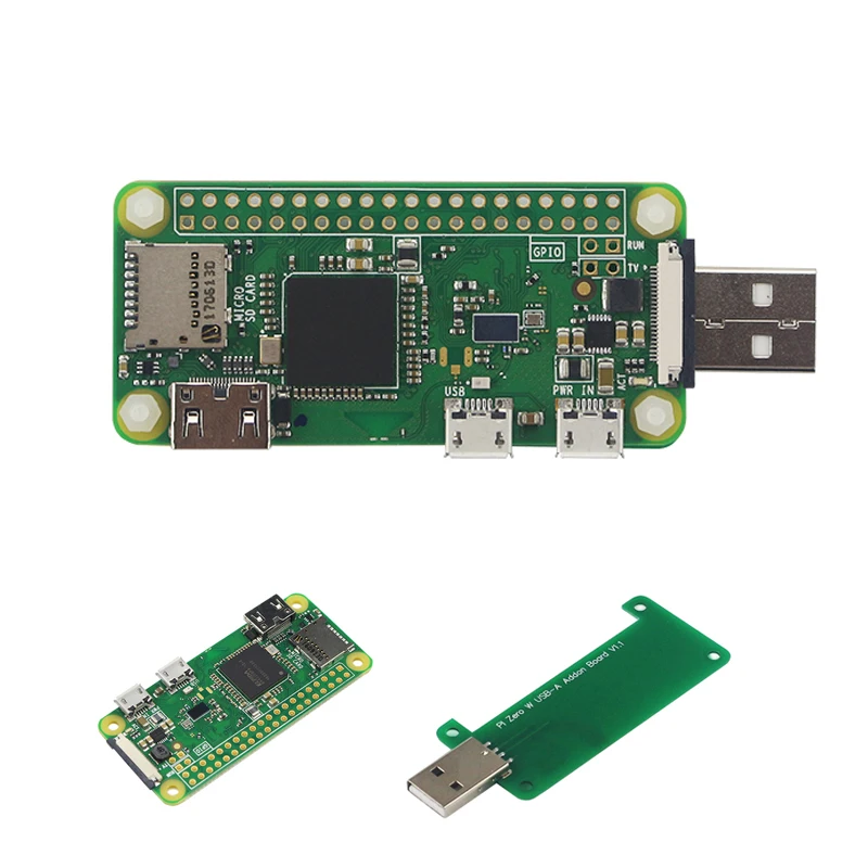 

Raspberry Pi Zero Add-on Board BadUSB Extension Board USB Type-A Connector U Disk Acrylic Case for Raspberry Pi Zero W WH 1.3
