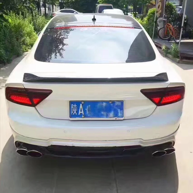 Карбоновый задний багажник для автомобиля спойлер AUDI A7 S7 RS7 2013 2014 2015 2016 (karztec