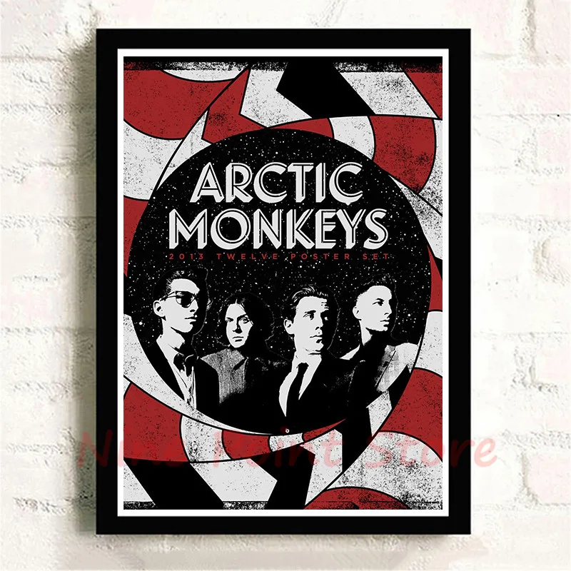 Постеры бумажные с белым покрытием рок группы Arctic Monkey настенные постеры для дома
