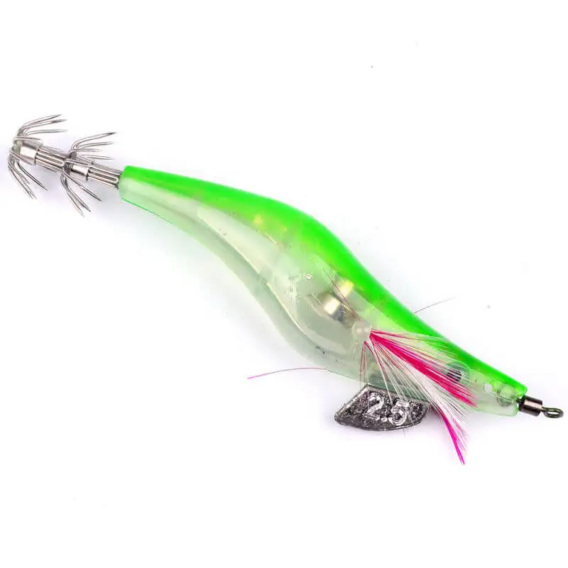 5PCS Lighted Squid Calamari Jig Sinking Duel Lure EGI Squid Bait Jig Hooks 2.5# 5PCS Lighted Squid Calamari Jig Sinking Duel Lure EGI Squid Bait Jig Hooks 2.5#