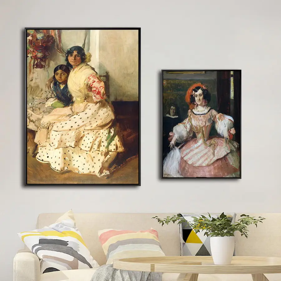 

Home Decor Canvas Print Art Wall Pictures Poster Canvas Printing Paintings Spanish Joaquin Sorolla y Bastida Figure