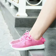 2019 Summer Comfortable Flats Lace Up Sneakers Mesh Casual Female Loafers Shoes for Women zapatillas mujer