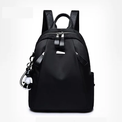 Mochilas mujer новая ткань Оксфорд водонепроницаемый студент сумка Повседневная Рюкзак женские уличные сумка mochila feminina CL05 - Цвет: black