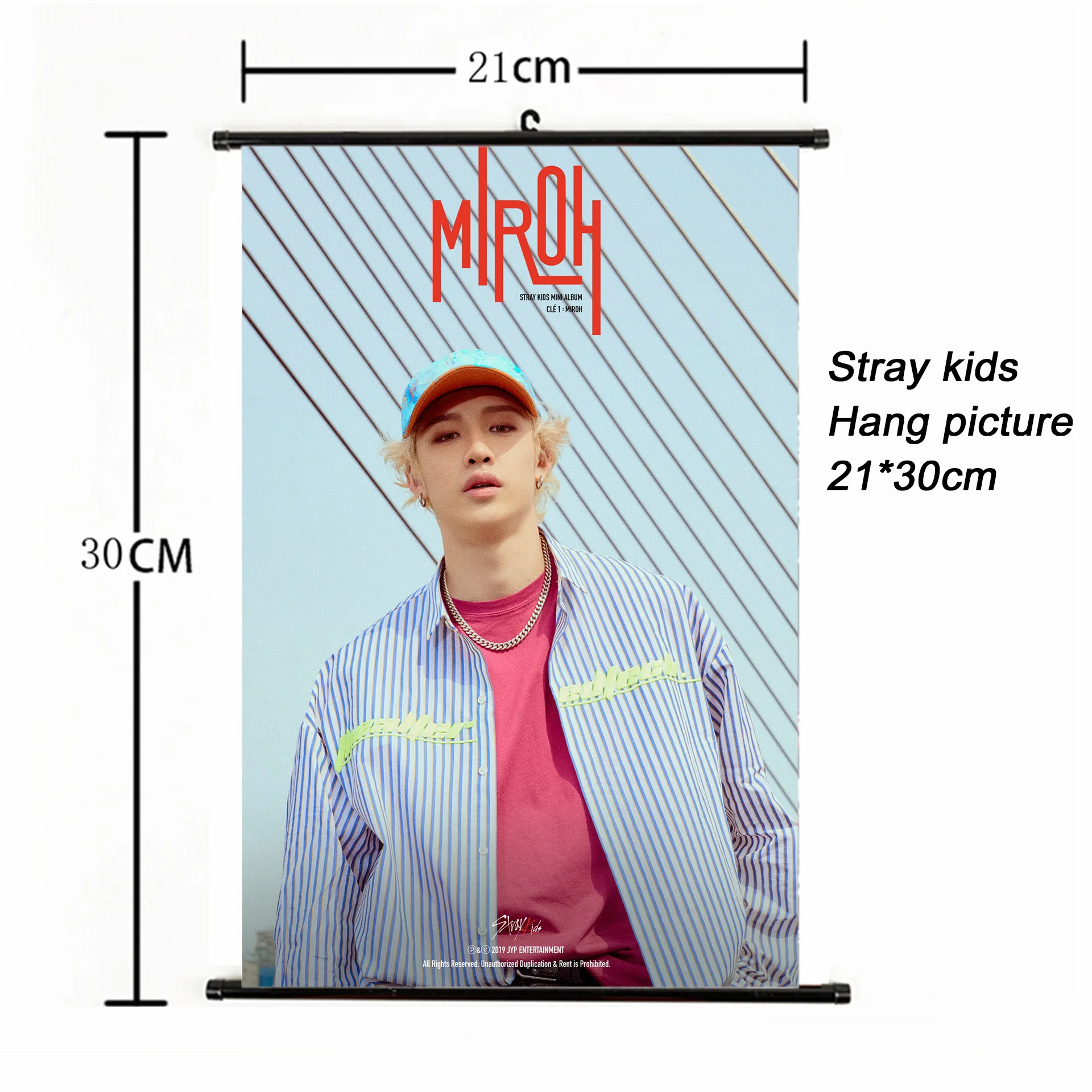 Мода Kpop бродячие дети повесить картину 21*30 см плакат бродячий дети MIROH альбом Фотокарта для фанатов Коллекция корейский Канцелярский набор - Цвет: Stray Kids 28
