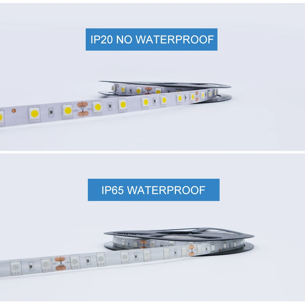 DC24V СВЕТОДИОДНАЯ лента SMD 5050 60 светодиодов/м 5 м Гибкая полоса света IP20/IP65