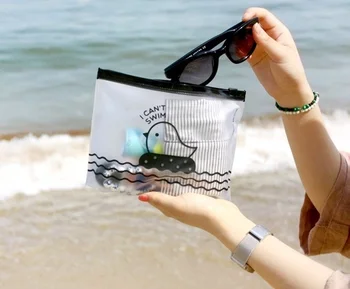 

Clear Cosmetic Case Chicken Pen Bag Pencil Holder Storage Supplies Stationery
