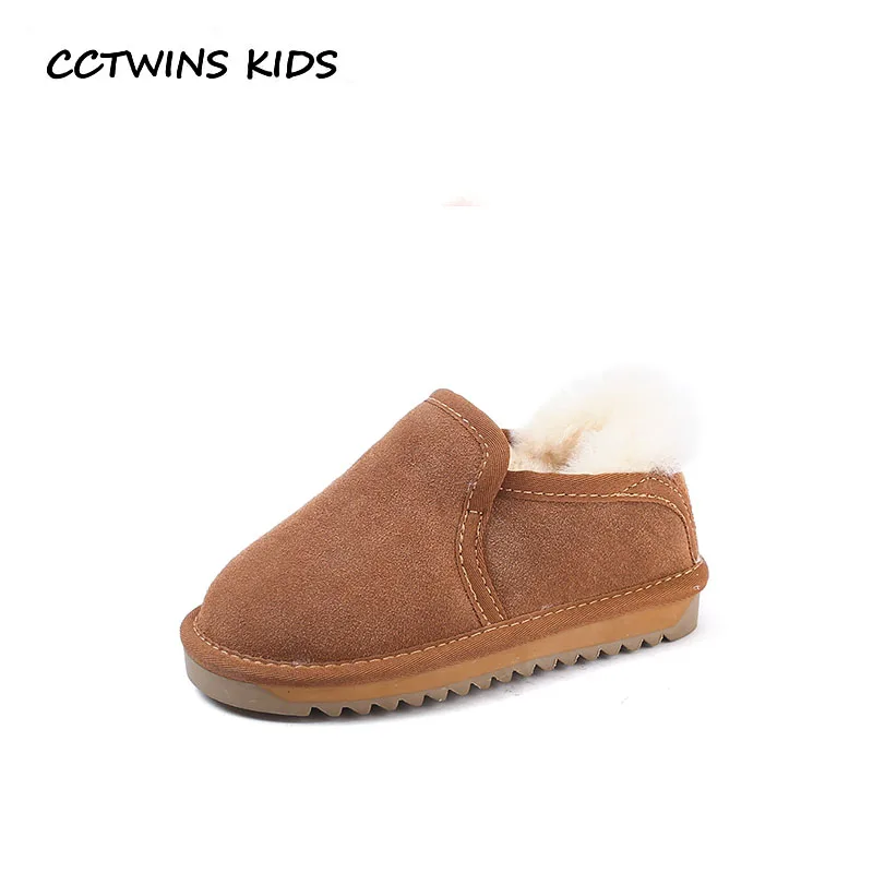 

CCTWINS KIDS 2018 Winter Baby Girl Fashion Ankle Snow Boot Children Black Leather Suese Boot Boy Brand Warm SHoe CS1691