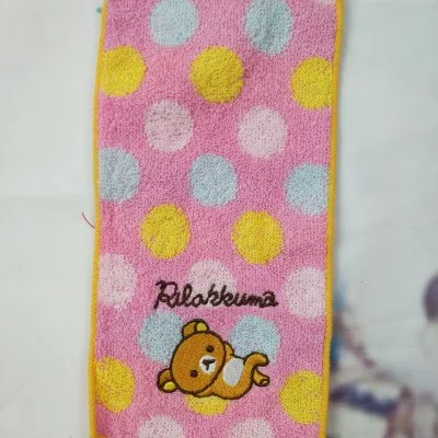 Хлопковое полотенце для лица с милым мультяшным медведем Rilakkuma Gudetama, полотенце для рук, детское полотенце, подарок 20 см* 10 см