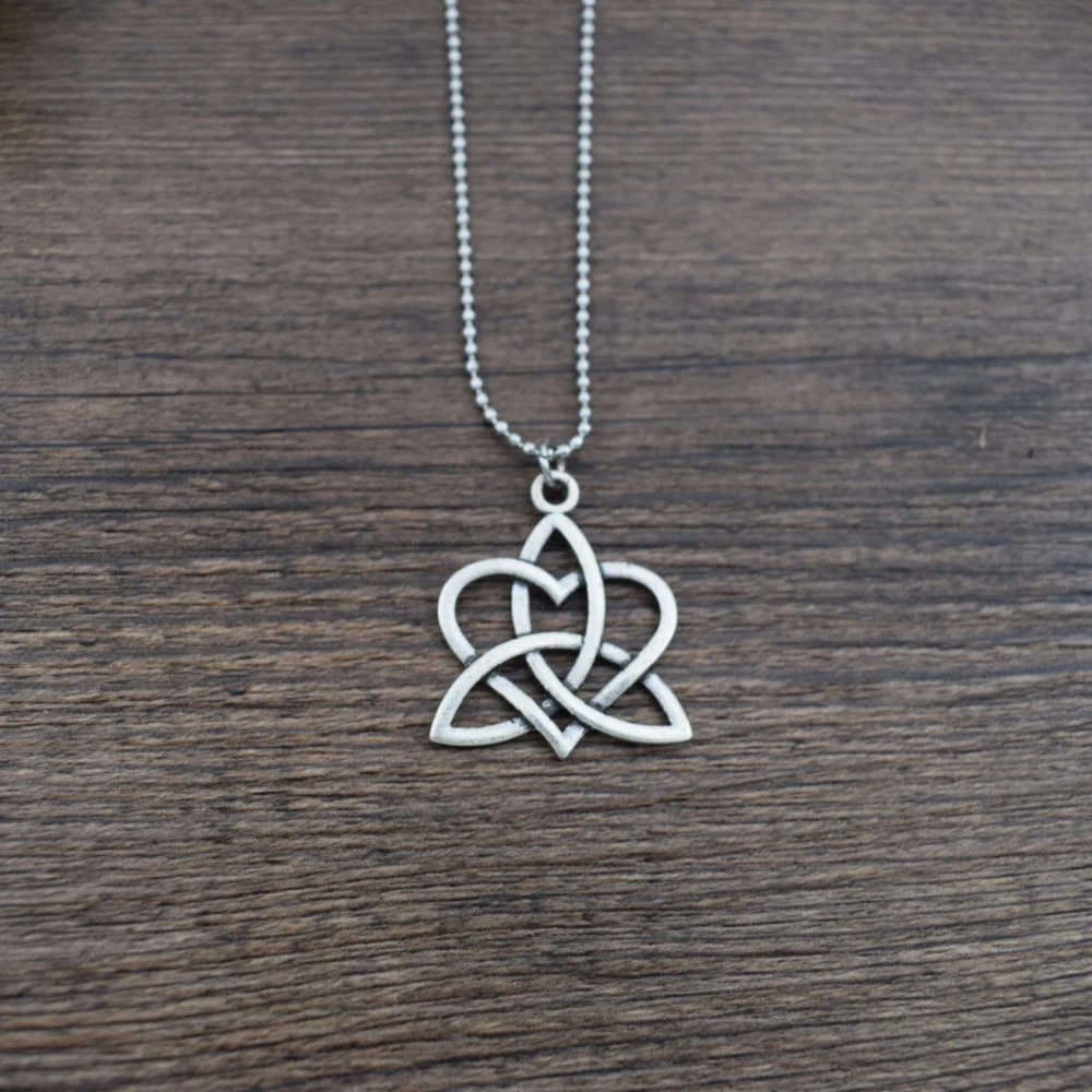 celtic knot pendant trinity amulet triquetra viking necklaces asatru