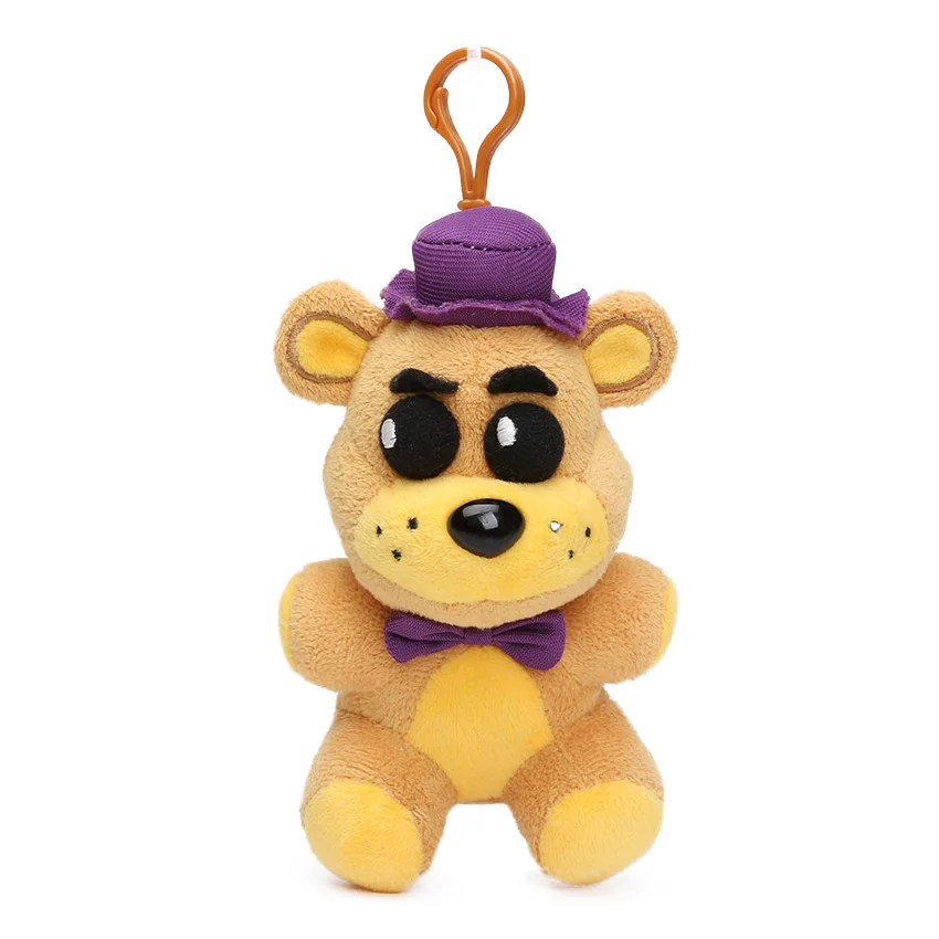 15 см FNAF игрушки Five Nights At Freddy's 4 плюшевая подвеска Mangle Foxy Chica Bonnie Золотой кошмар Фредди Fazbear брелок игрушка - Цвет: purple gold