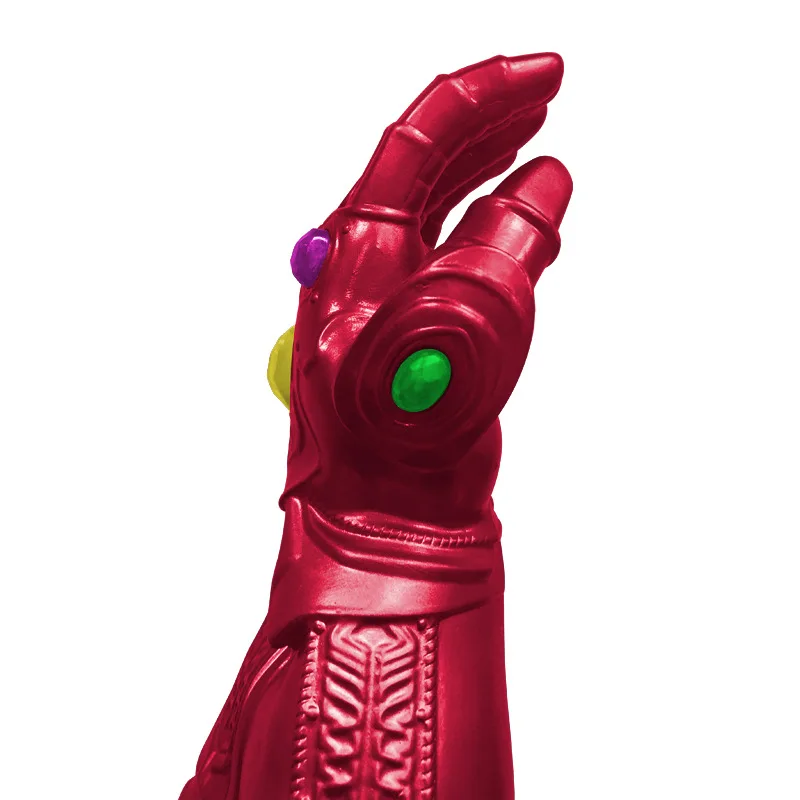 Новинка! Одежда с изображением Мстителей завершающей супергерой Железный человек Бесконечность перчатку Тони Старк Косплэй перчатки танос Мстители светодиодный перчатки оснастки варежки игрушка