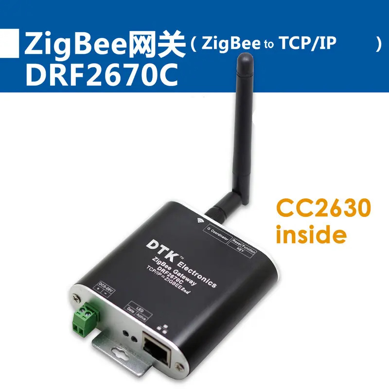 

ZigBee Gateway, ZigBee to TCP/IP Ports Module, Built-in CC2630 Chip, Far More than CC2530