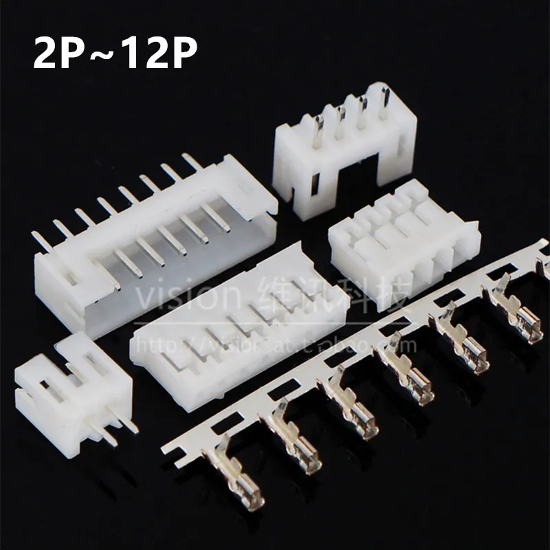 

90pcs PH2.0 2p 3p 4p 5p 6p 7 pin 2.0mm Pitch Terminal Kit / Housing / Pin Header JST Connector Wire Connectors Adaptor PH Kits
