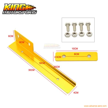 

Universal Gold Yellow Front Bumper License Plate Relocator Bracket Holder Bar JDM Car Styling US Domestic Free Shipping for BENZ
