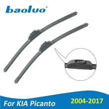 BAOLUO Wiper Blades For KIA Picanto 22”+16” 2004 2005 2006 2007 2008 2009 2010 2011 2012 2013 2014 2015 2016 2017
