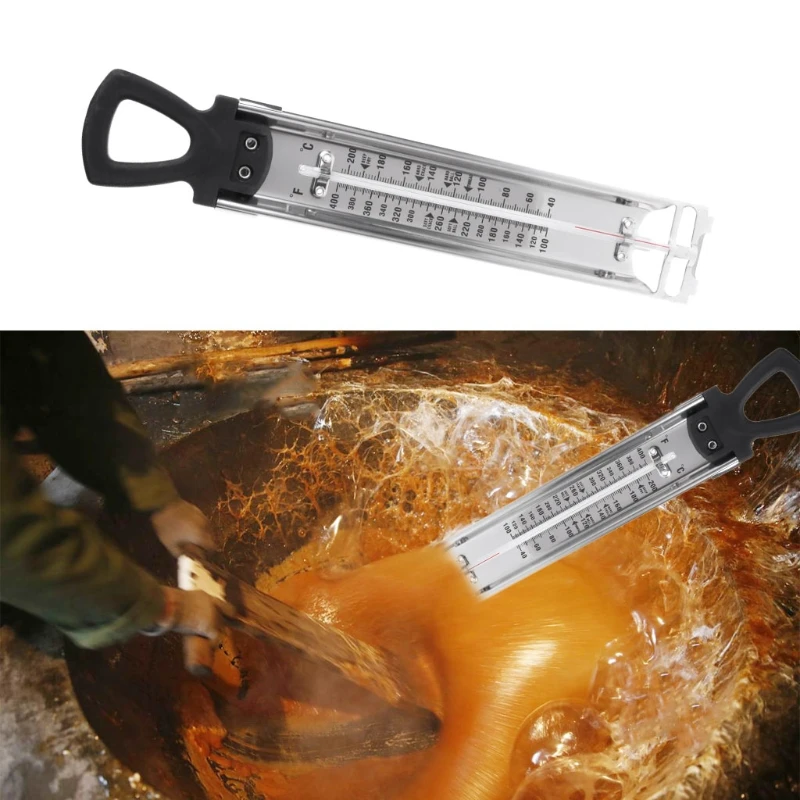 

OOTDTY Stainless Steel Kitchen Craft Cooking Thermometer For Jam Sugar Candy Liquid