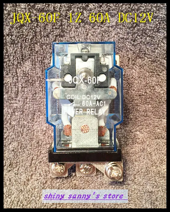 

1Piece JQX-60F 1Z 60A DC 12V Coil Power Relay Brand New