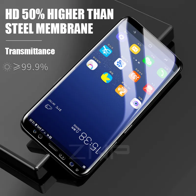 ZNP полное покрытие Гидрогелевая пленка для samsung Galaxy S8 S9 Plus S6 S7 Edge мягкая защитная пленка для экрана для samsung Note 8(не стекло