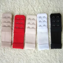3 Row 2 Hooks Stainless Steel Elastic Bra Extender Free Underwear Extended Buckle 4 Hook Adjustable Women Bra Back Clasp 632301A
