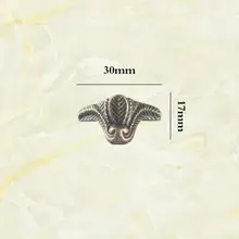 JD 8 шт. 30*26 мм антикварная цинкового сплава мебель для ног коробка декоративная фурнитура для ног четыре стороны