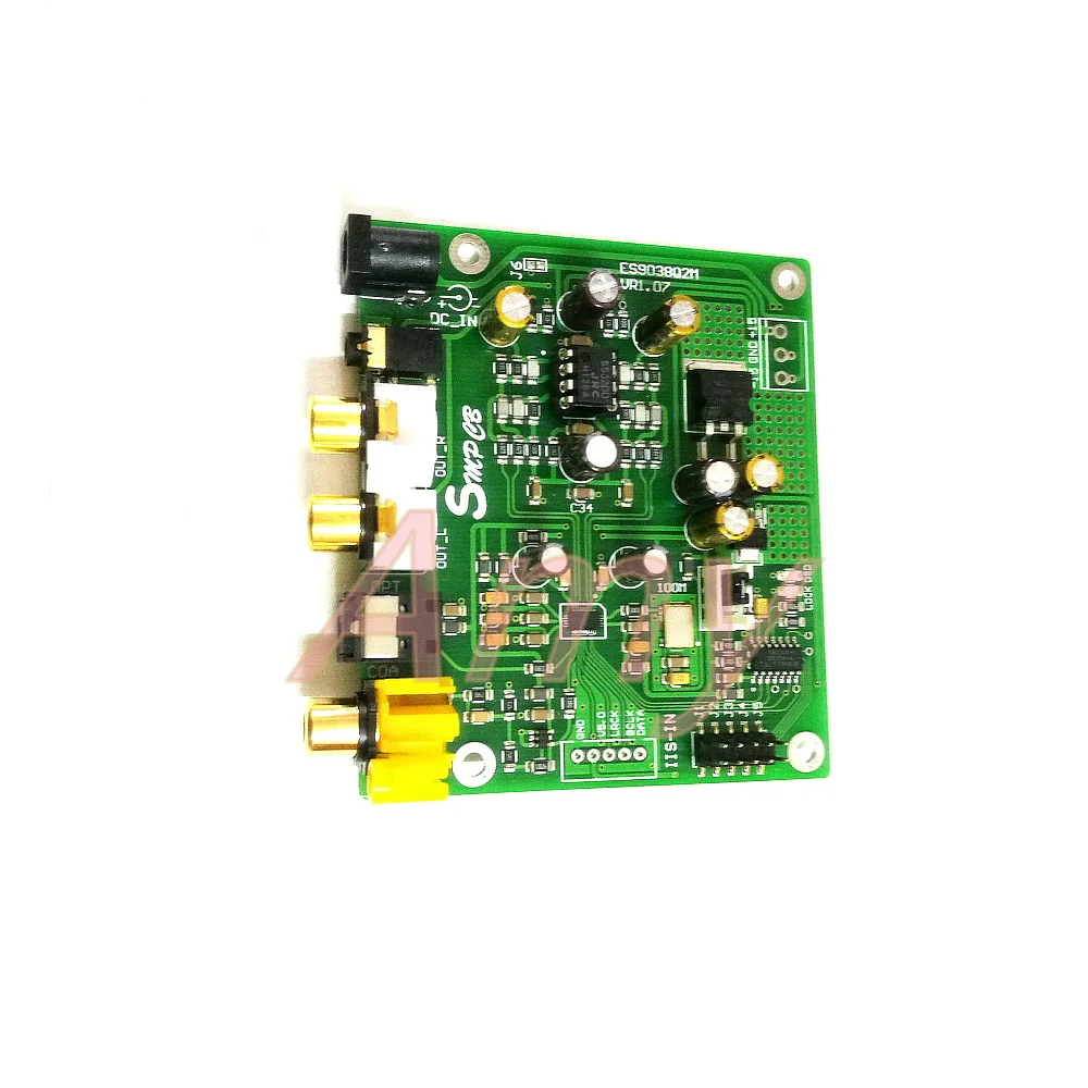 Плата декодирования ES9038 Q2M DAC DSD поддерживает IIS 384 кГц коаксиальный DOP|radiator| |