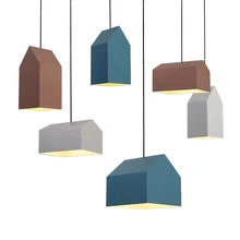 Creative House Pendant Light Indoor Nordic Contemporary Pendant Lamp Hanging Pendant Lighting Fixture For Home Restaurant contemporary wrought iron bibet pendant light black cage hanging fabric shade pendant lamp indoor lighting fixture restaurant